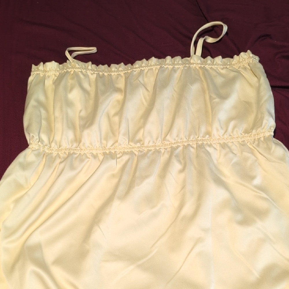 Elegant Cream Women's Dress